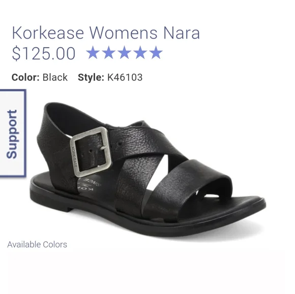 Kork-Ease Black Women's Sandals - Picture 1 of 9